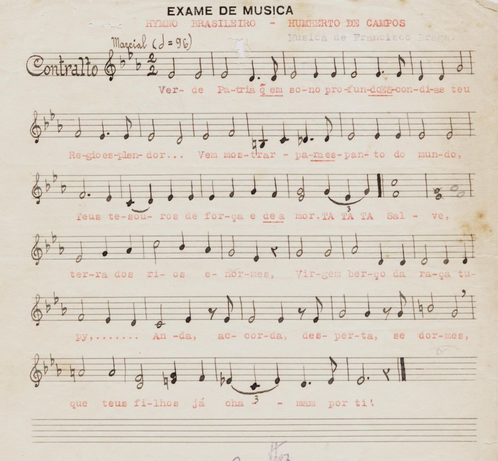 Foto - Espólio musical do Prof. Alfredo Franklin de Mattos
