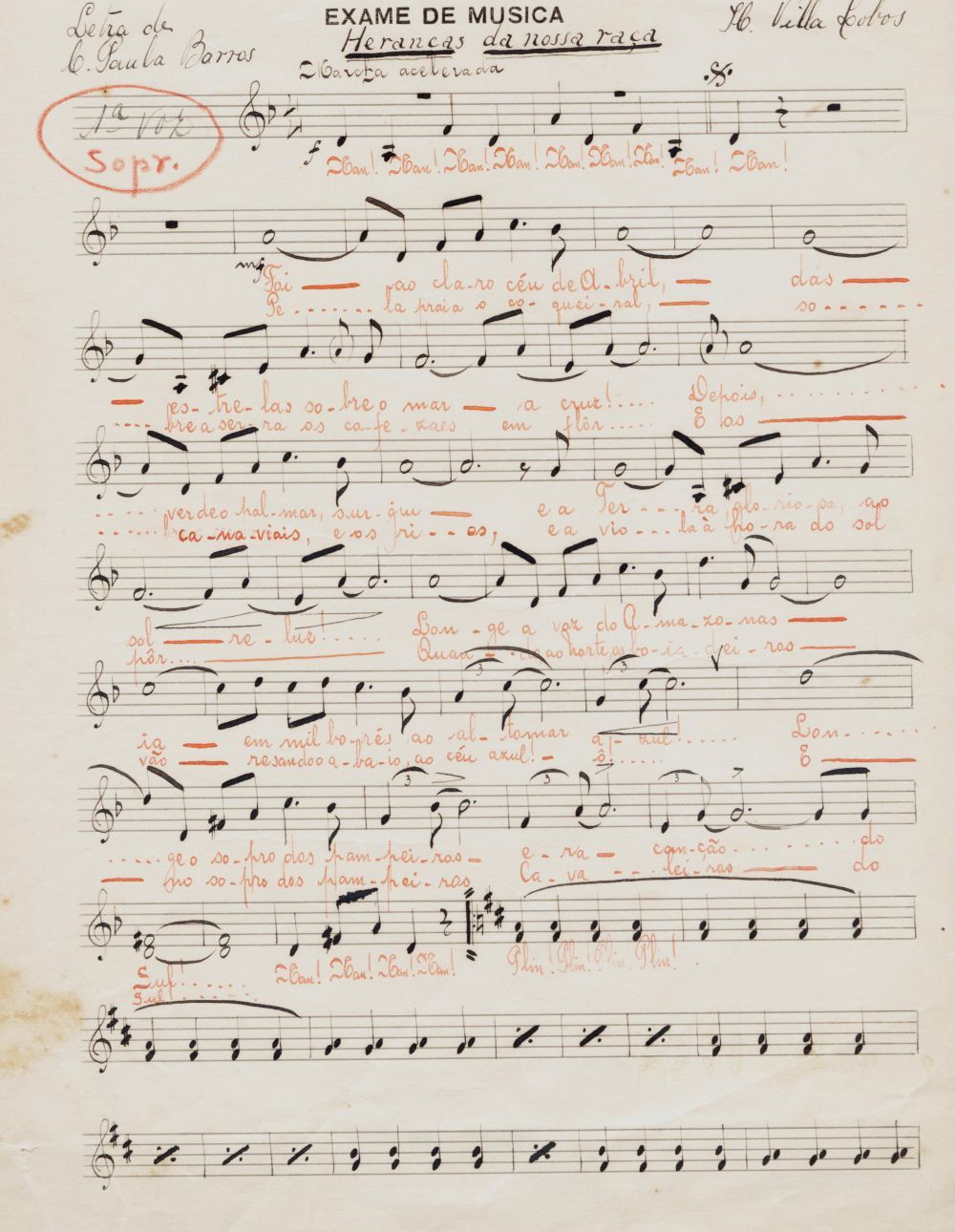 Foto - Espólio musical do Prof. Alfredo Franklin de Mattos
