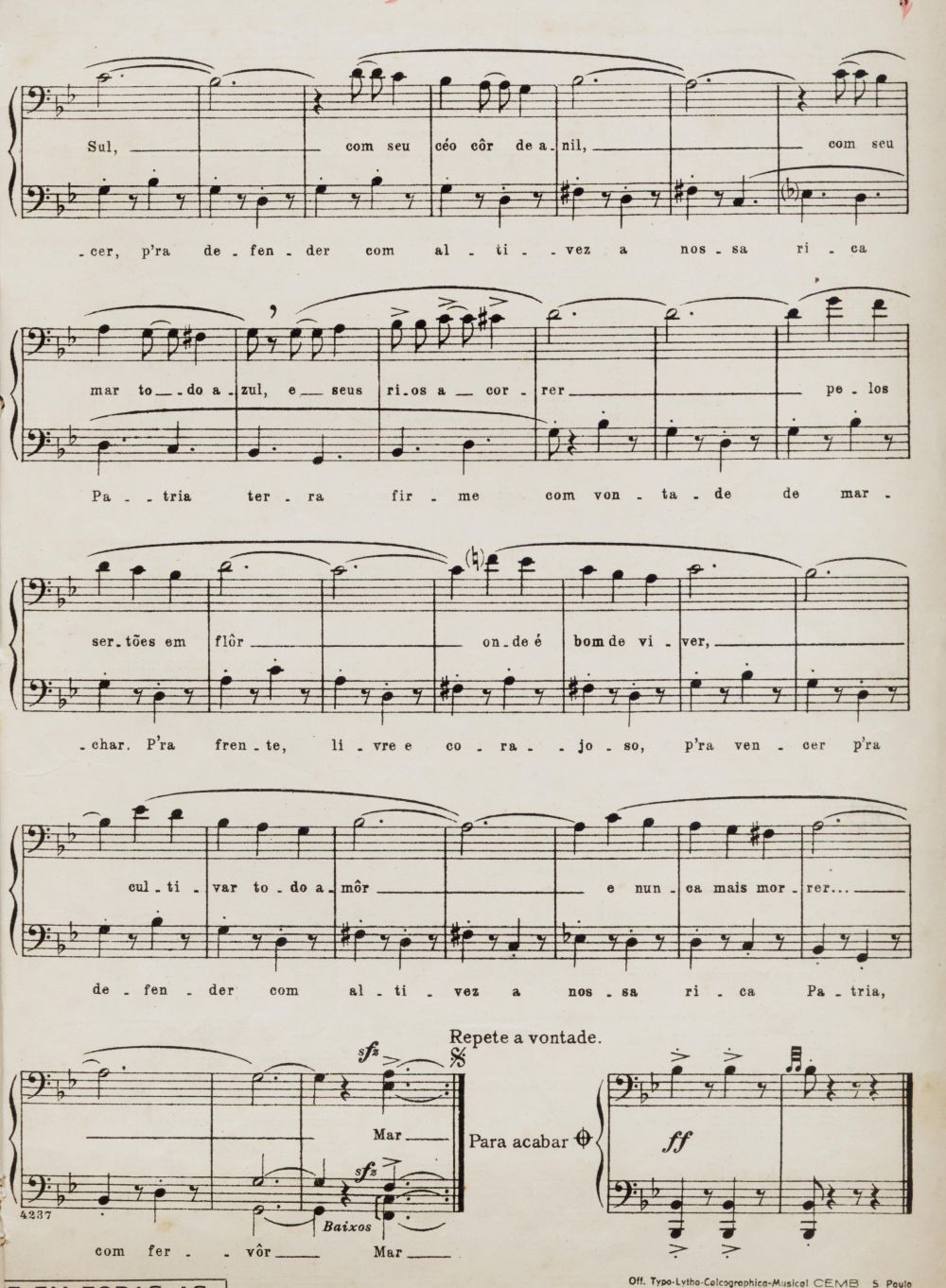 Foto - Espólio musical do Prof. Alfredo Franklin de Mattos
