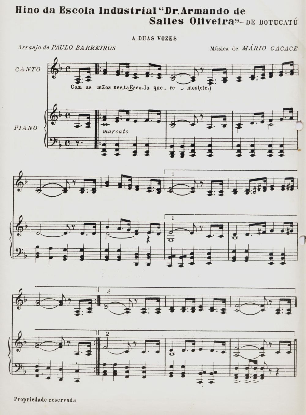 Foto - Espólio musical do Prof. Alfredo Franklin de Mattos
