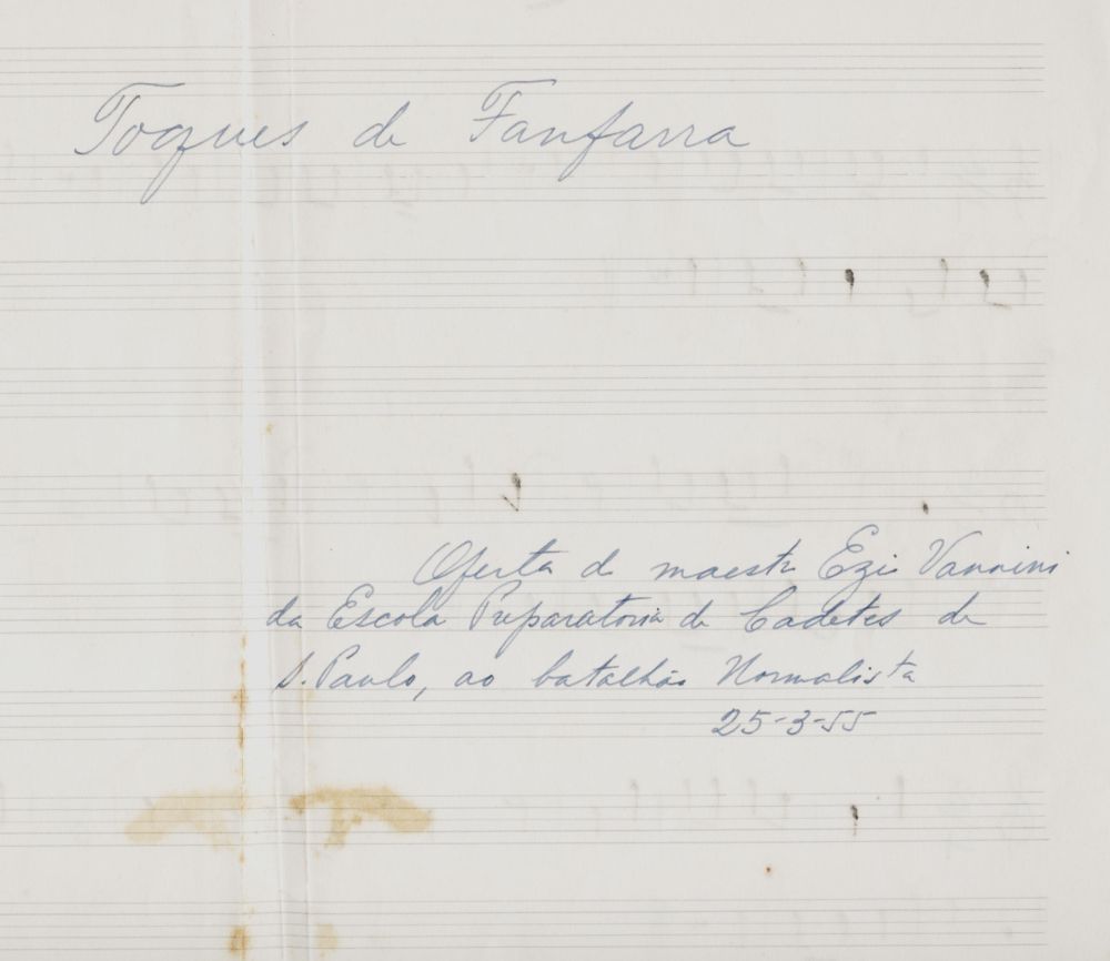 Foto - Espólio musical do Prof. Alfredo Franklin de Mattos
