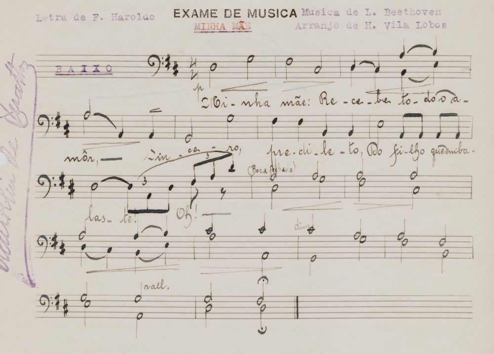 Foto - Espólio musical do Prof. Alfredo Franklin de Mattos
