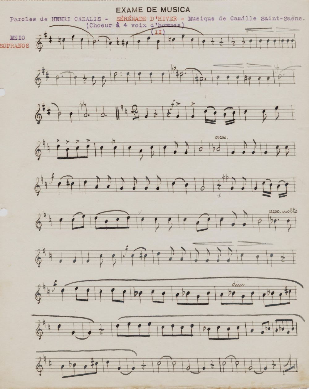 Foto - Espólio musical do Prof. Alfredo Franklin de Mattos
