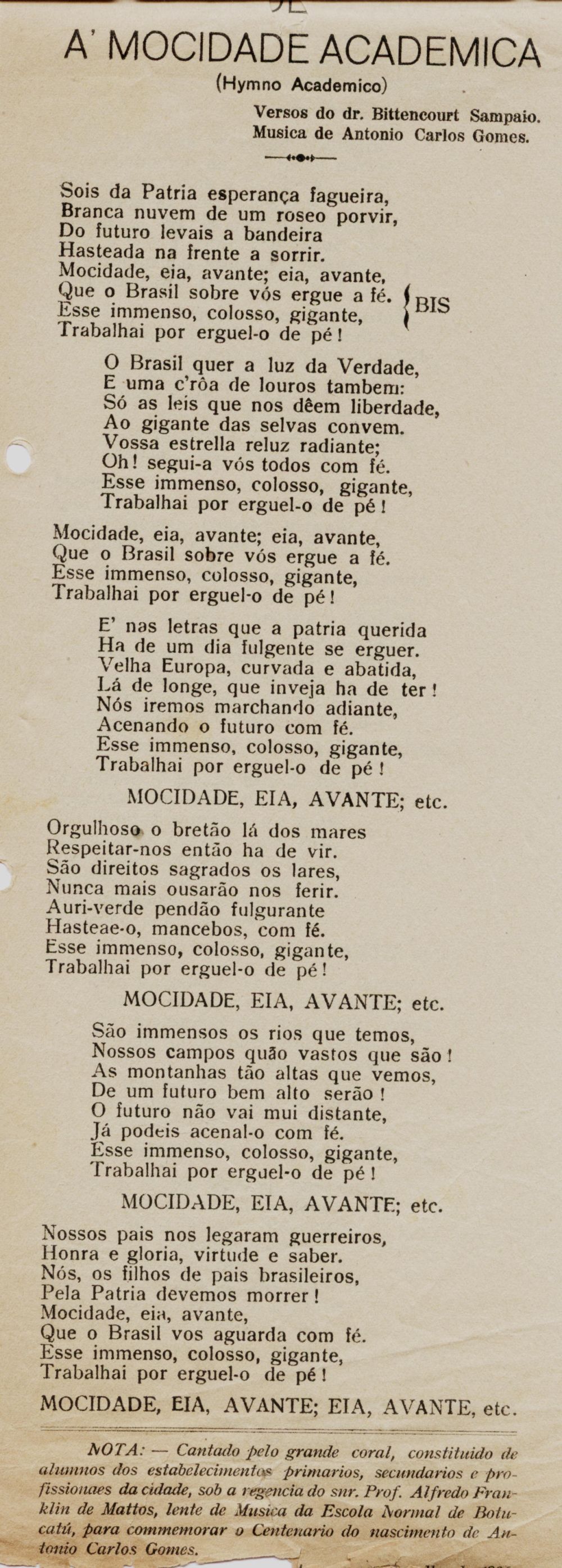 Foto - Espólio musical do Prof. Alfredo Franklin de Mattos
